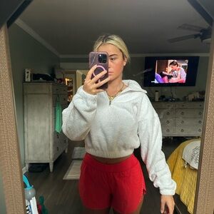 Zaful teddy quarter zip